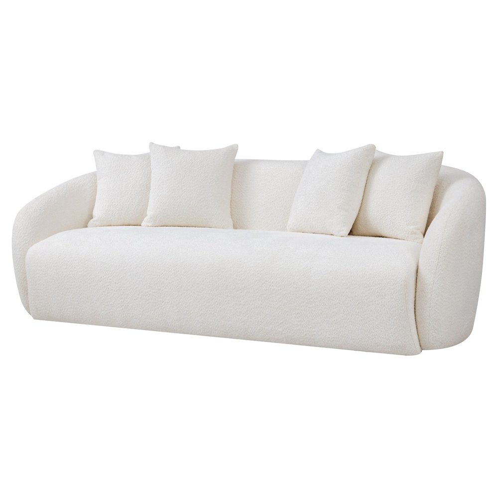 Linden Ivory Boucle Sofa. Picture 7