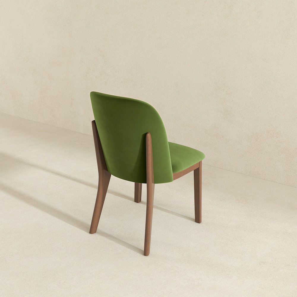 Kaitlyn Green Velvet Dining Chair (Set Of 2). Picture 6