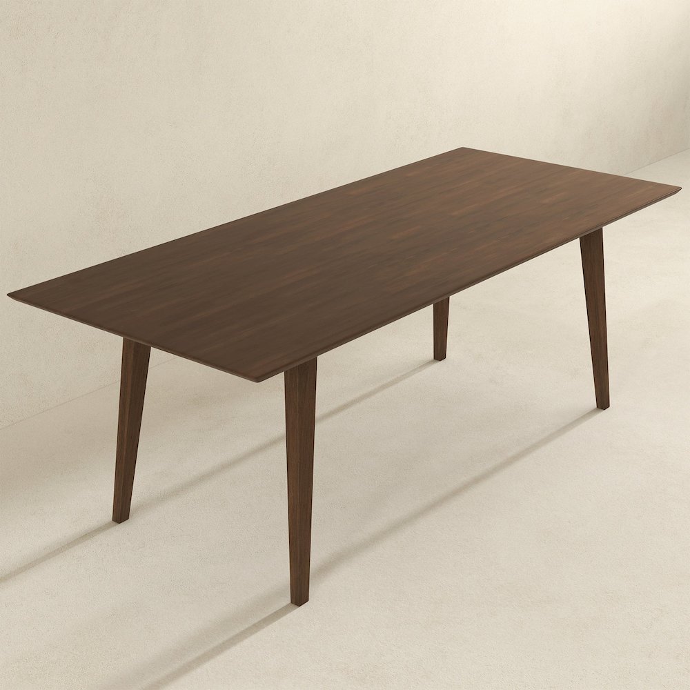 Levi Modern Style Solid Wood Rectangular Dining Kitchen Table. Picture 4