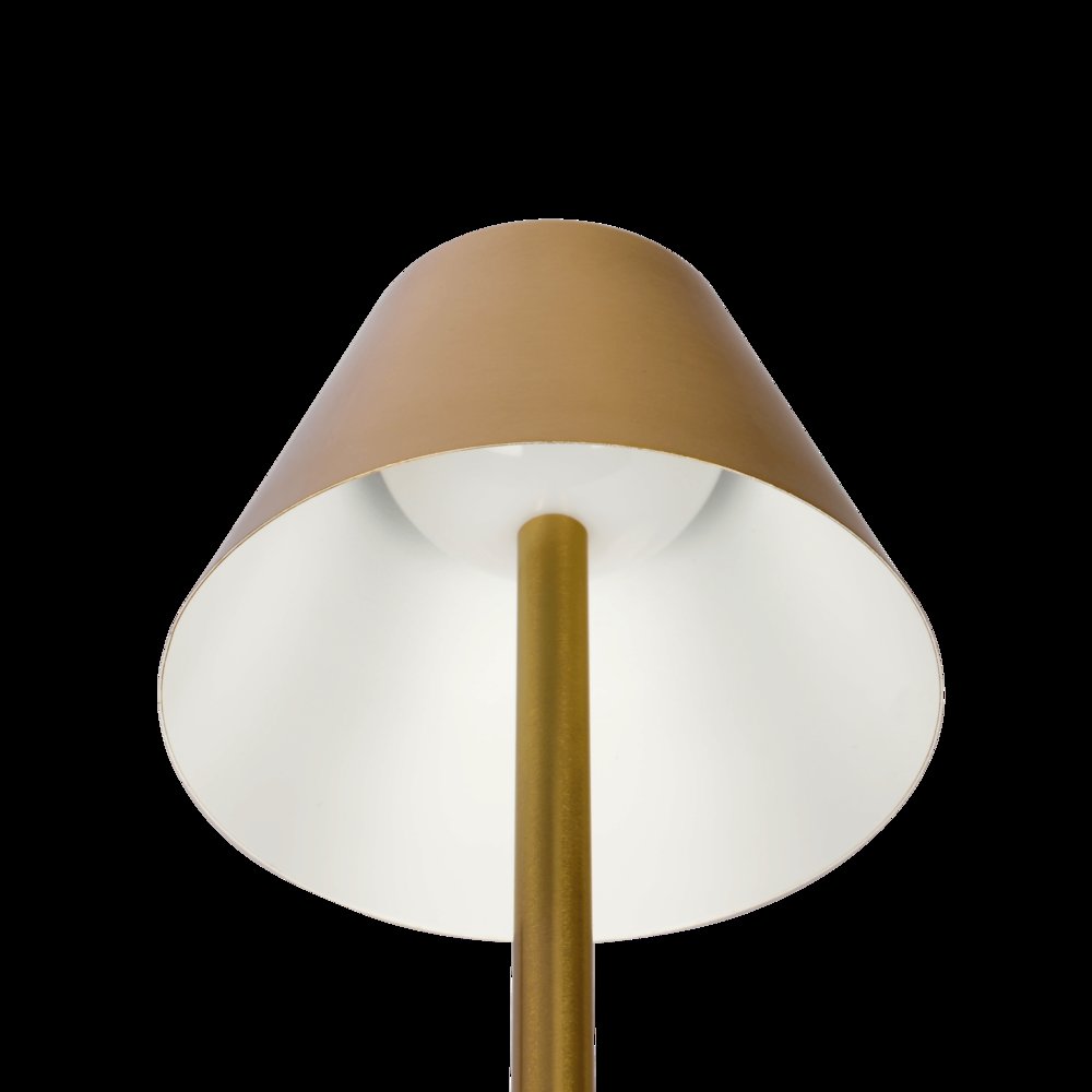 Elegance Rechargeable LED Table Lamp (Plated Brass). Picture 3