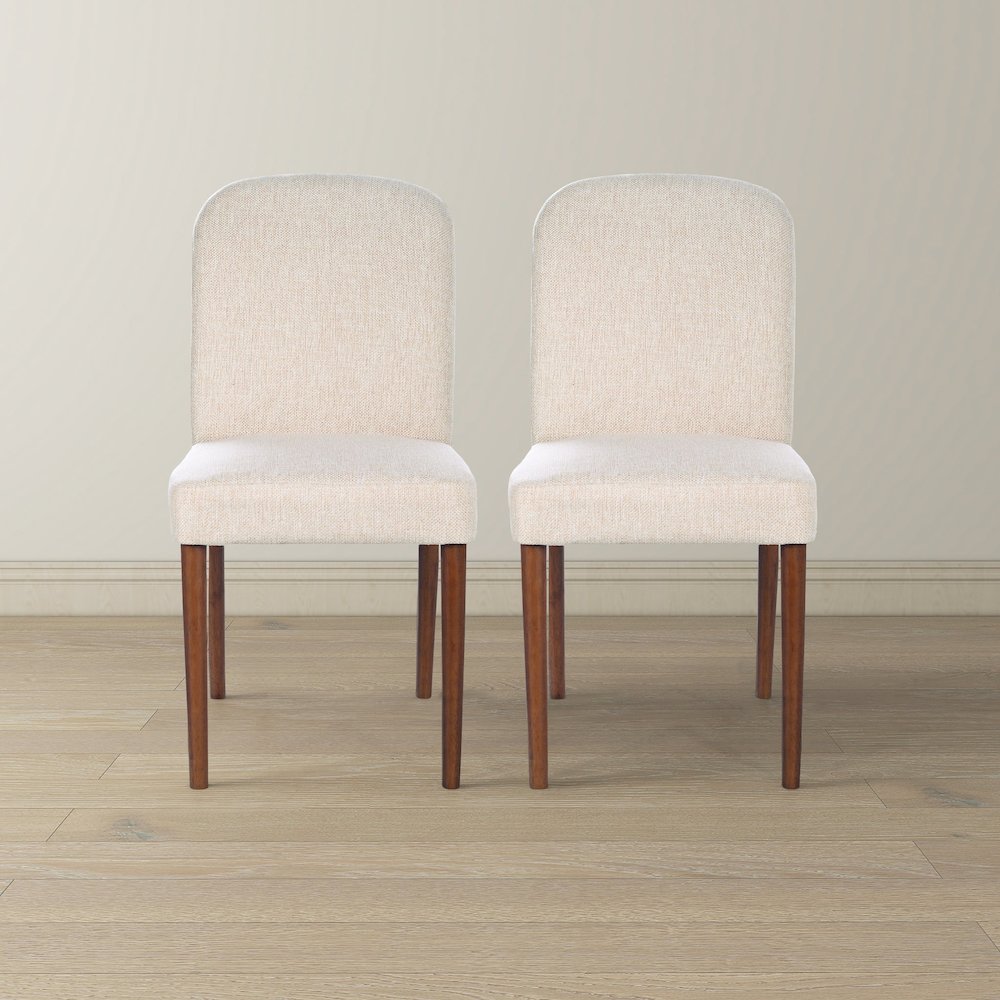 Capri Beige Fabric Dining Chair (Set Of 2). Picture 2