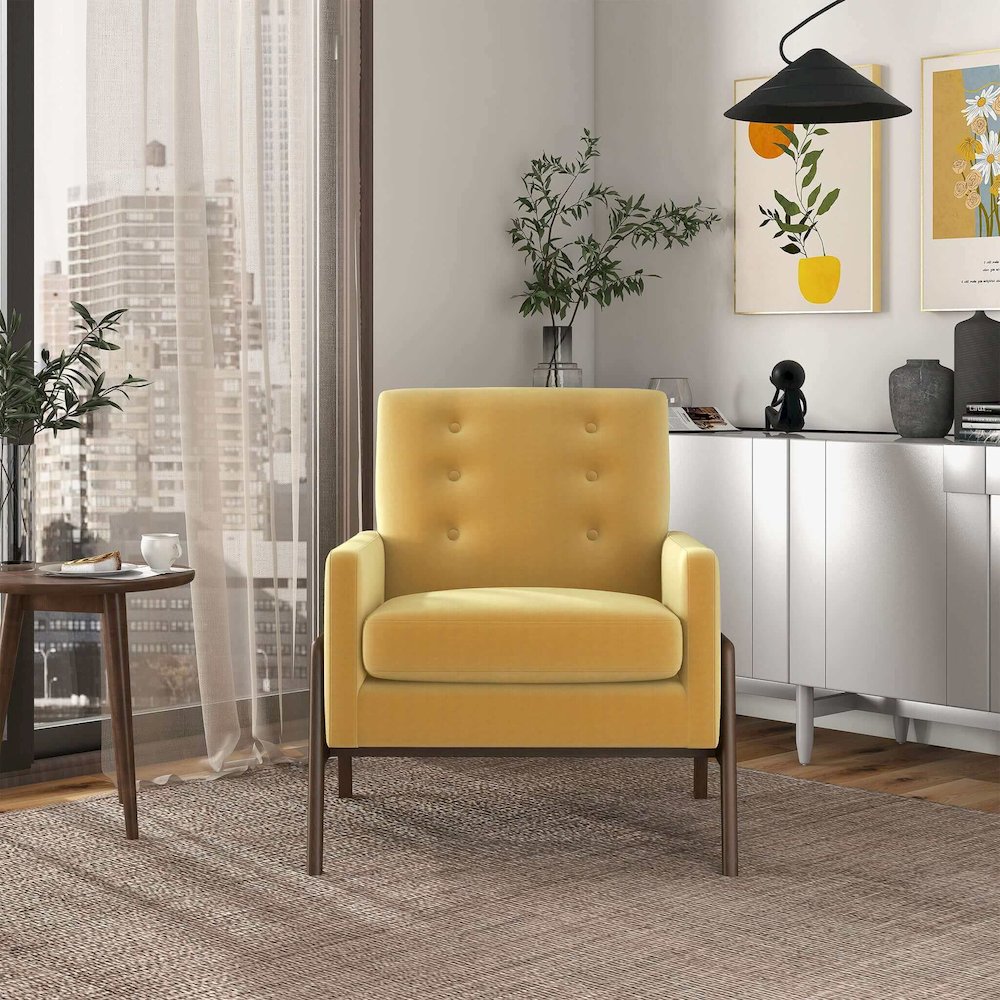 Cole Solid Wood Lounge Chair. Picture 3