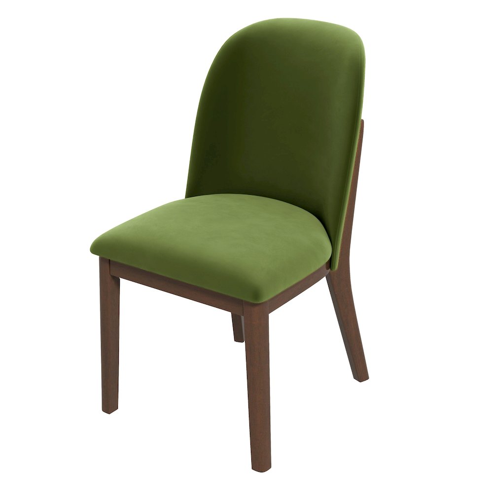 Kaitlyn Green Velvet Dining Chair (Set Of 2). Picture 7