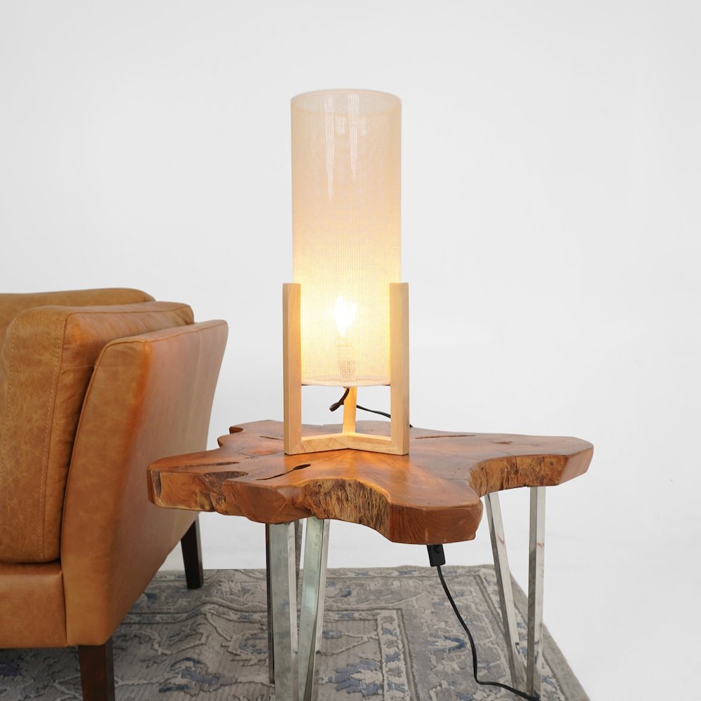 Rayna Table Lamp Oak and Natural. Picture 2