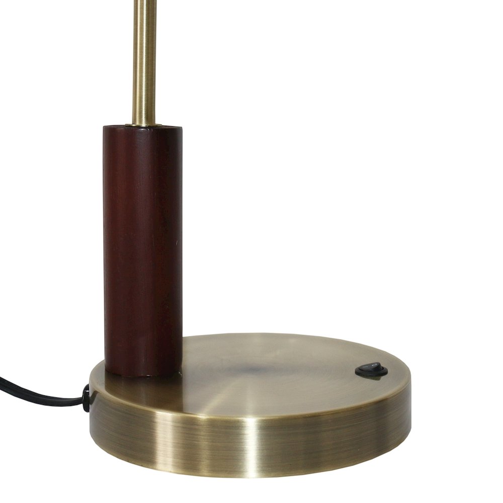 Wander Right Angle Glass Table Lamp - Bronze. Picture 4