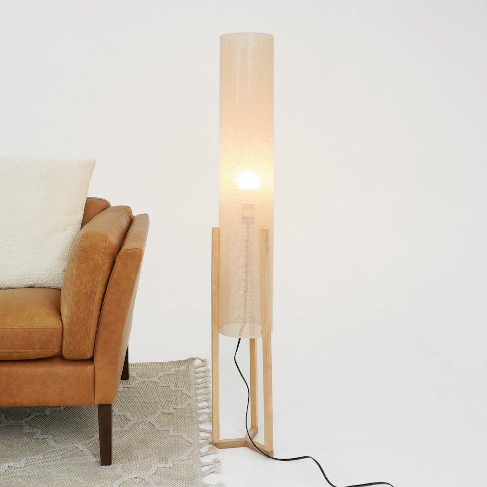 Ethos Floor Lamp Oak and Natural. Picture 6