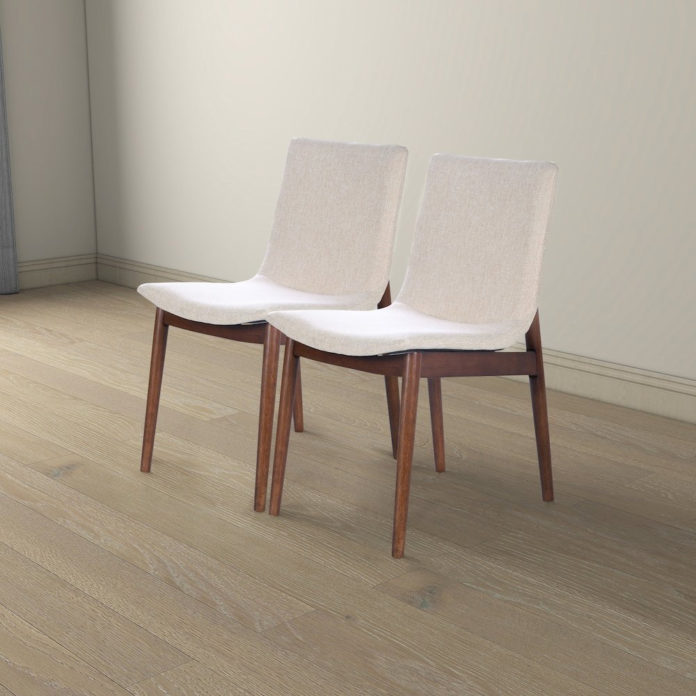 Ravel Beige Fabric Dining Chair Set of 2. Picture 6
