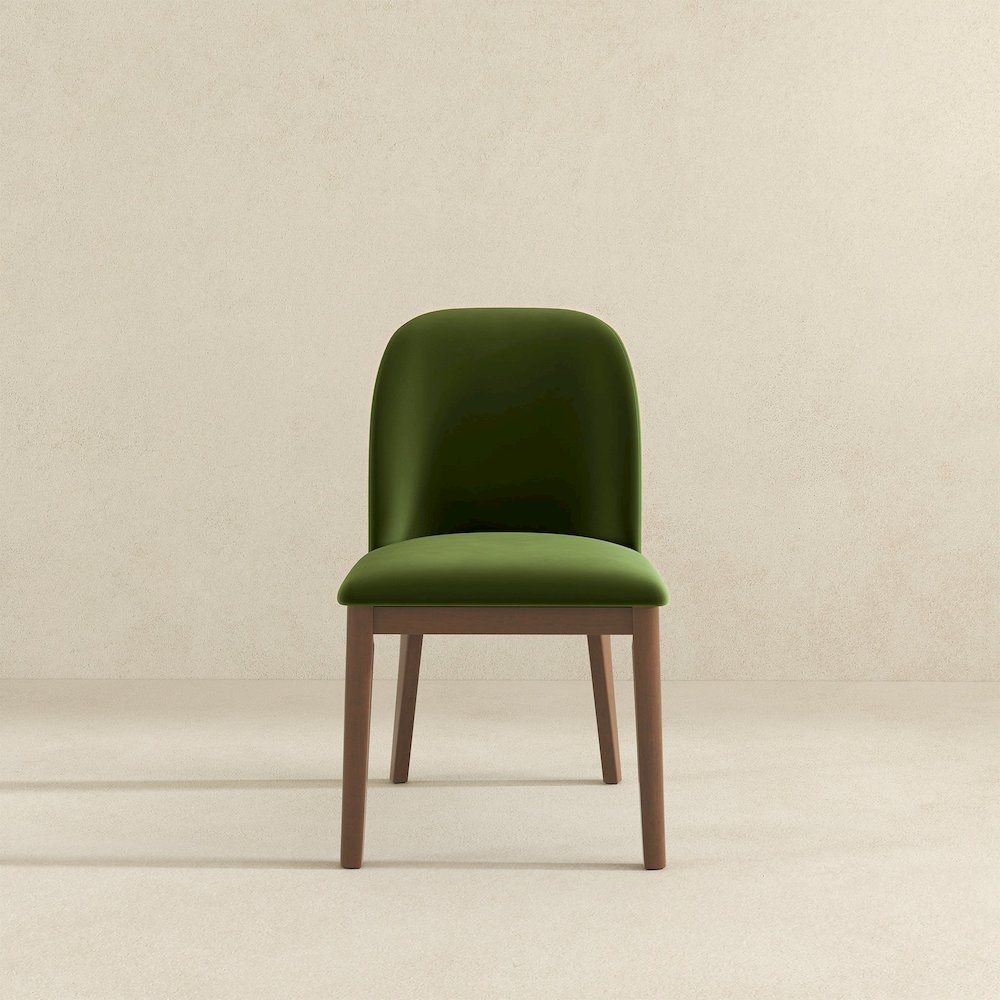 Kaitlyn Green Velvet Dining Chair (Set Of 2). Picture 3