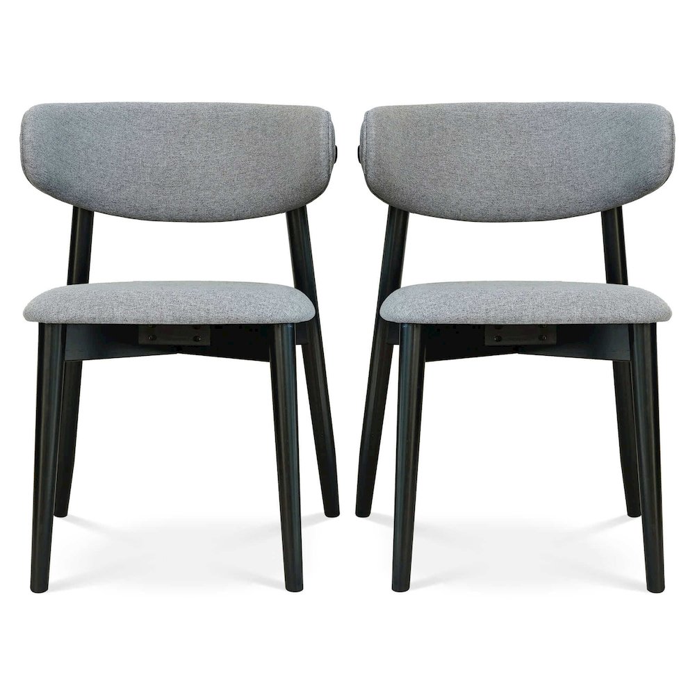 Korbin Grey Fabric Dining Chair (Set of 2). Picture 9
