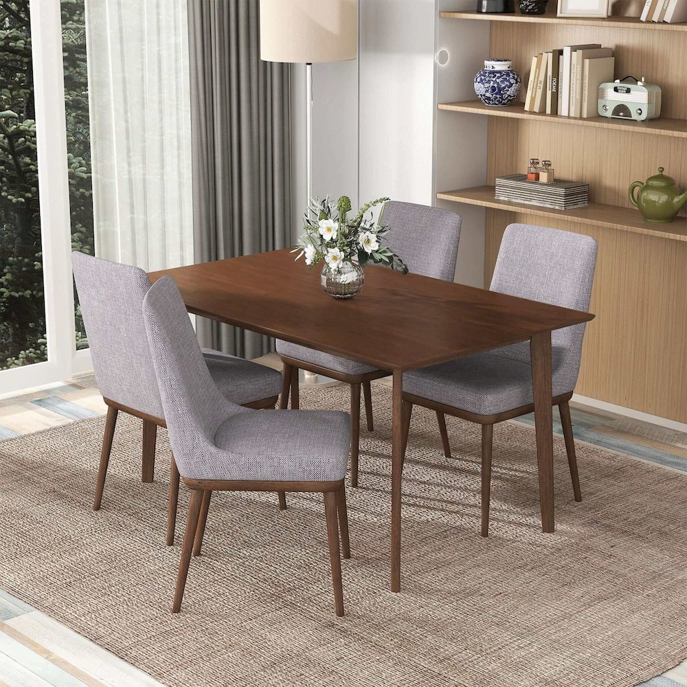 Carlos Solid Wood Dining Table 63". Picture 3