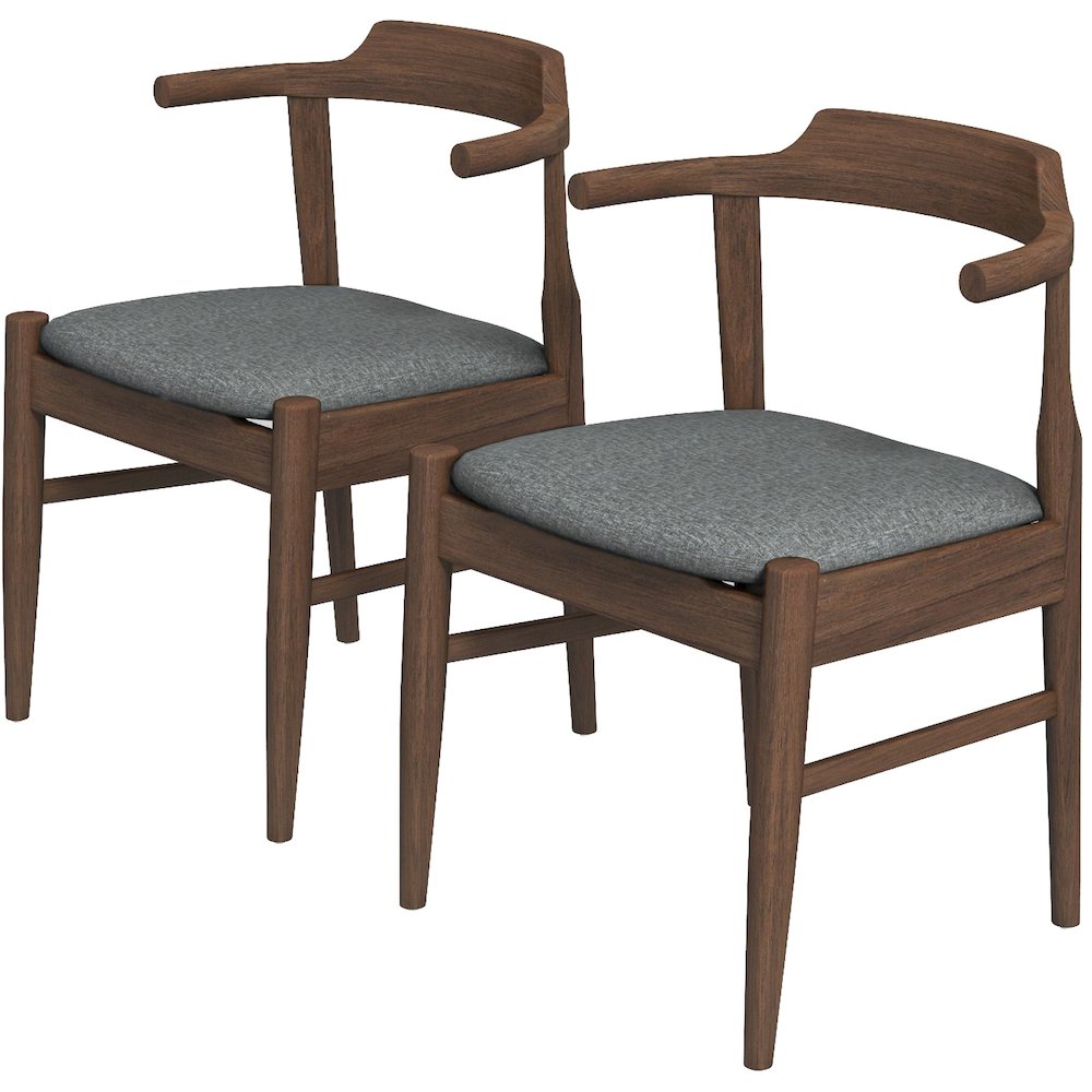 Daisy Gray Fabric Dining Chair (Set Of 2). Picture 4
