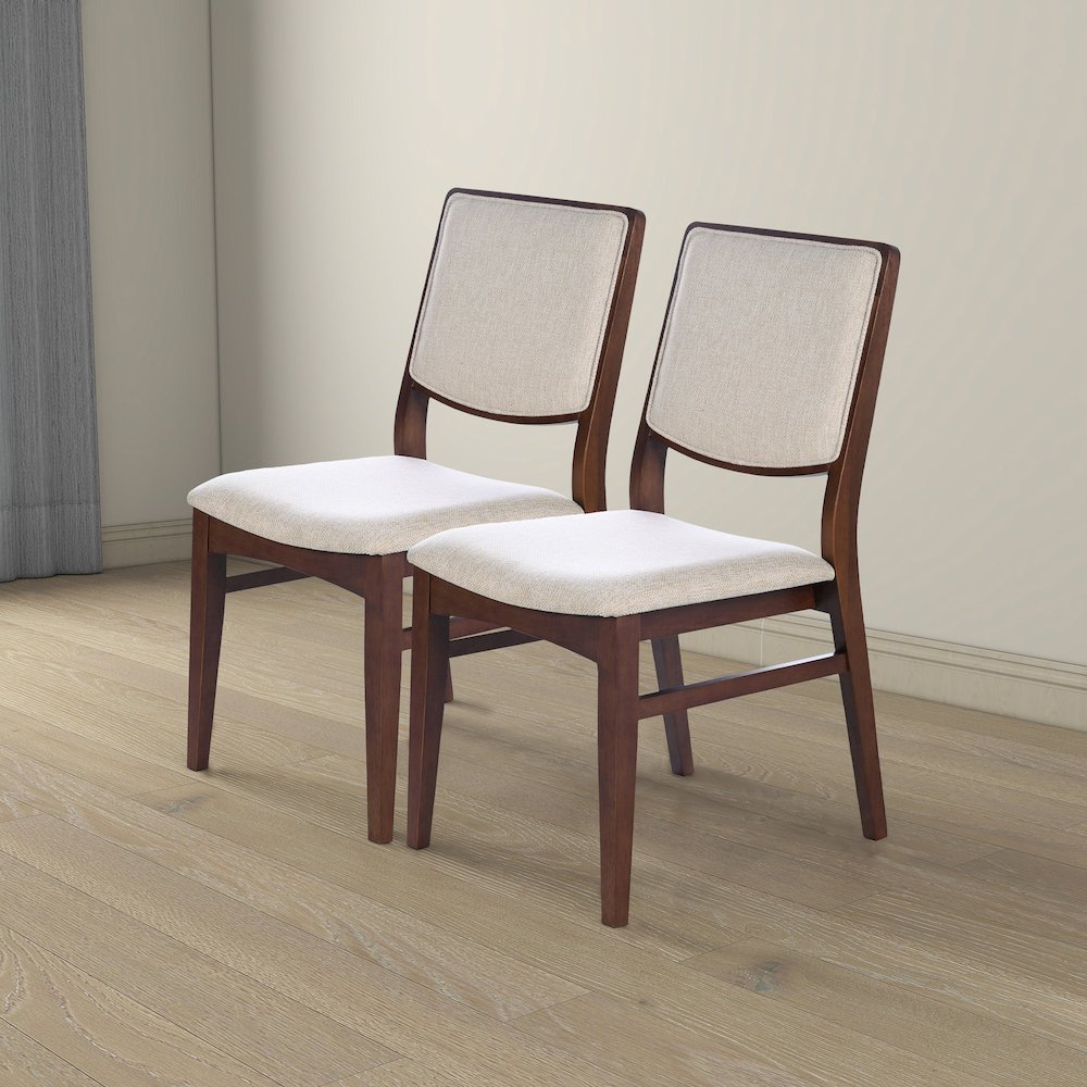 Skylar Beige Fabric Dining Chair (Set Of 2). Picture 6
