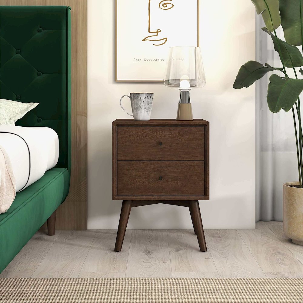 Alexa Mid Century Modern Style Night Stand. Picture 3
