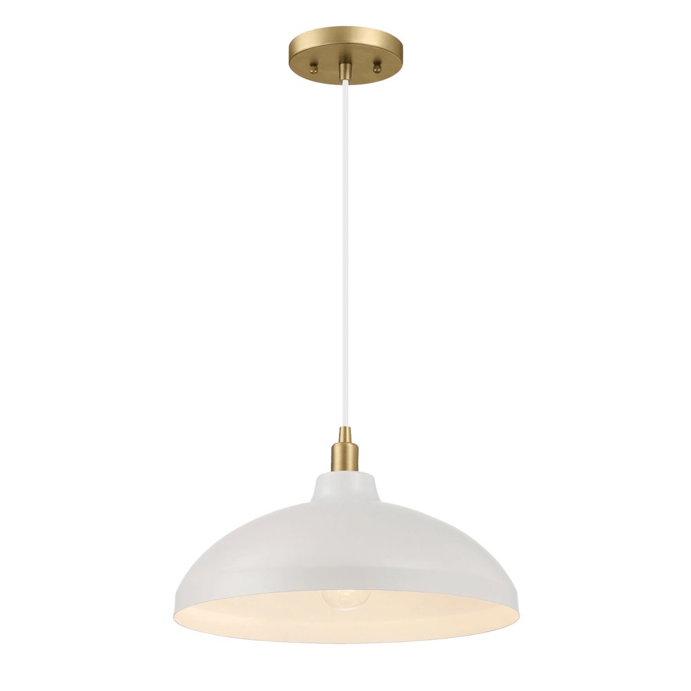 Astral Single Light White Pendant Lamp. Picture 2
