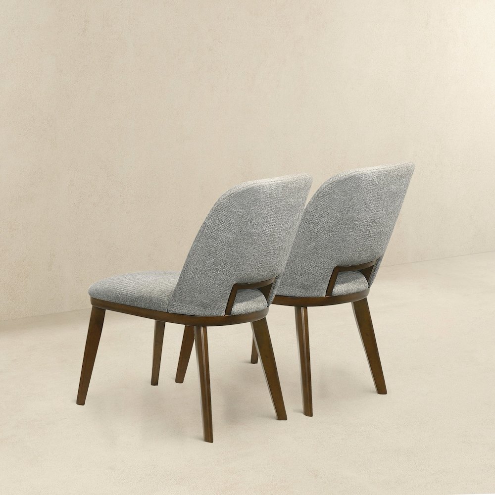 Blaken Light Grey Fabric Dining Chair (Set Of 2). Picture 4