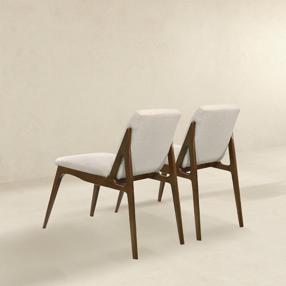 Grivelle Cream Fabric Dining Chair (Set Of 2). Picture 5