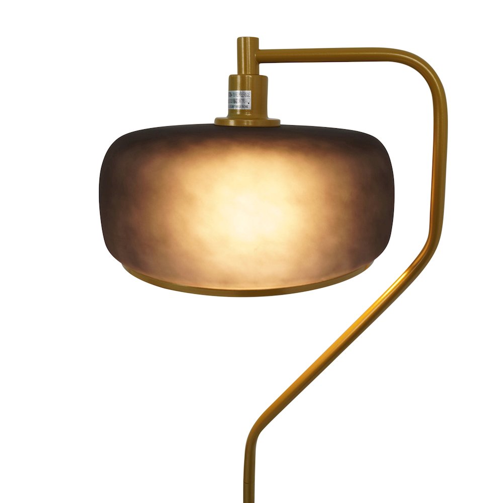 Astris Floor Lamp Black Sprayed and Gold. Picture 4