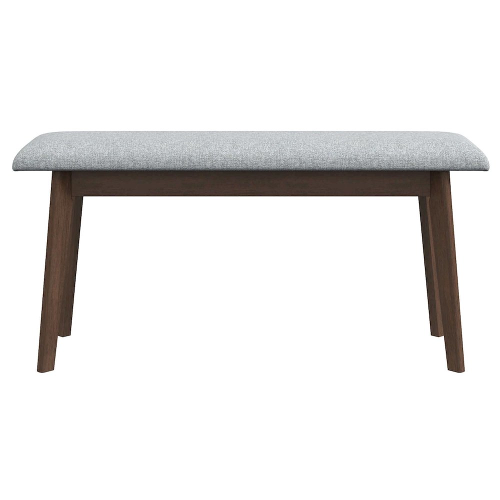Carlos Fabric Upholstered Solid Wood Bench. Picture 1