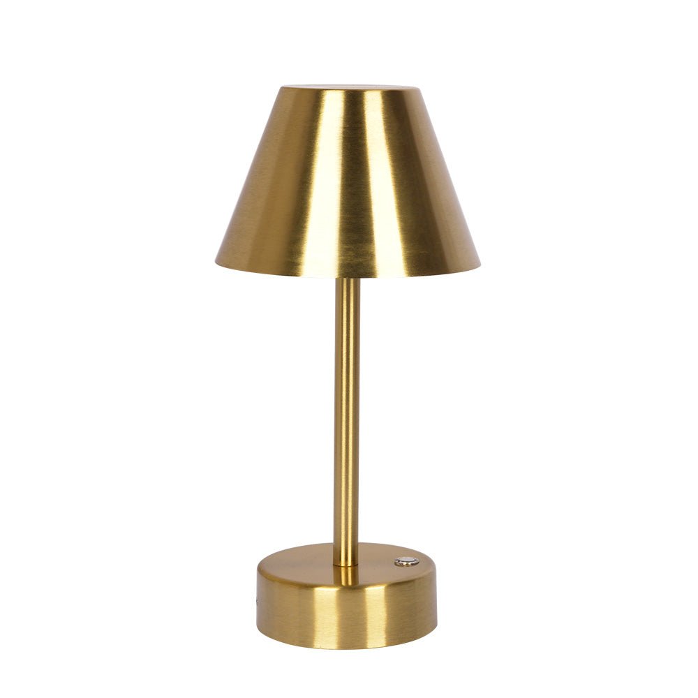 Elegance Rechargeable LED Table Lamp (Plated Brass). Picture 1