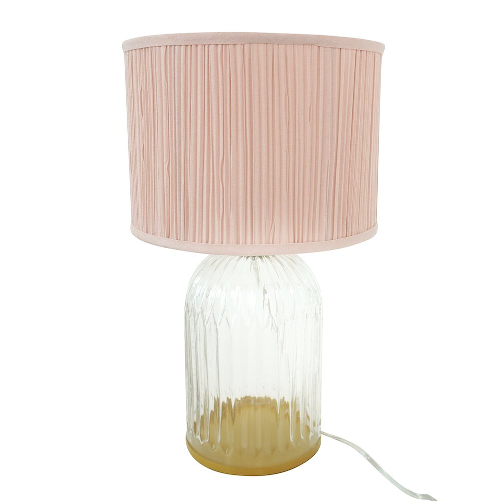Nebulis Table Lamp Gold - Clear and Pink. Picture 1