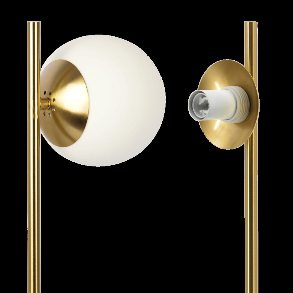 Ethereal Modern Small Brass Metal Table Lamp. Picture 3