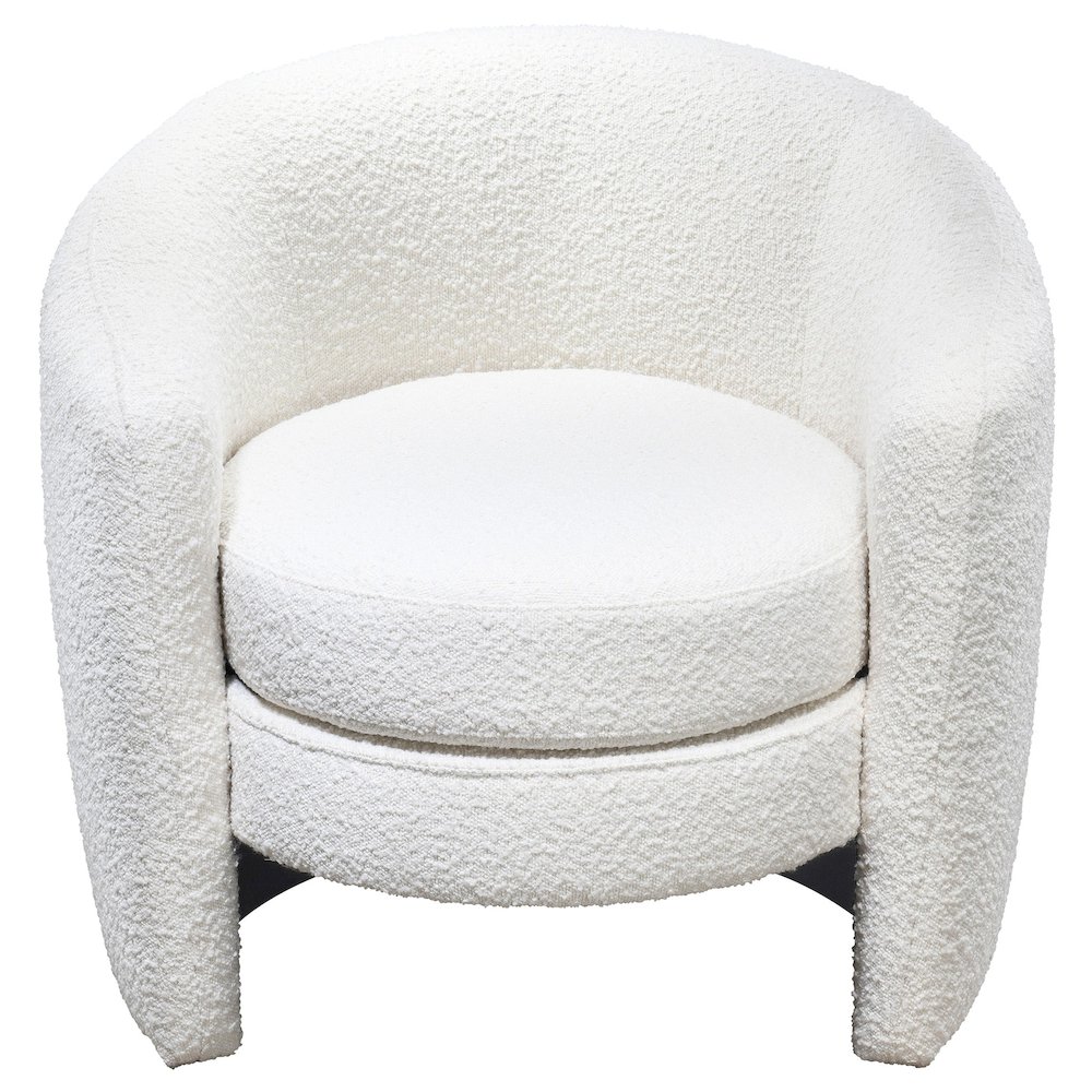Avalon White Boucle Lounge Chair. Picture 2