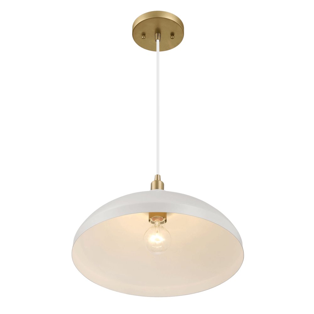 Astral Single Light White Pendant Lamp. Picture 4