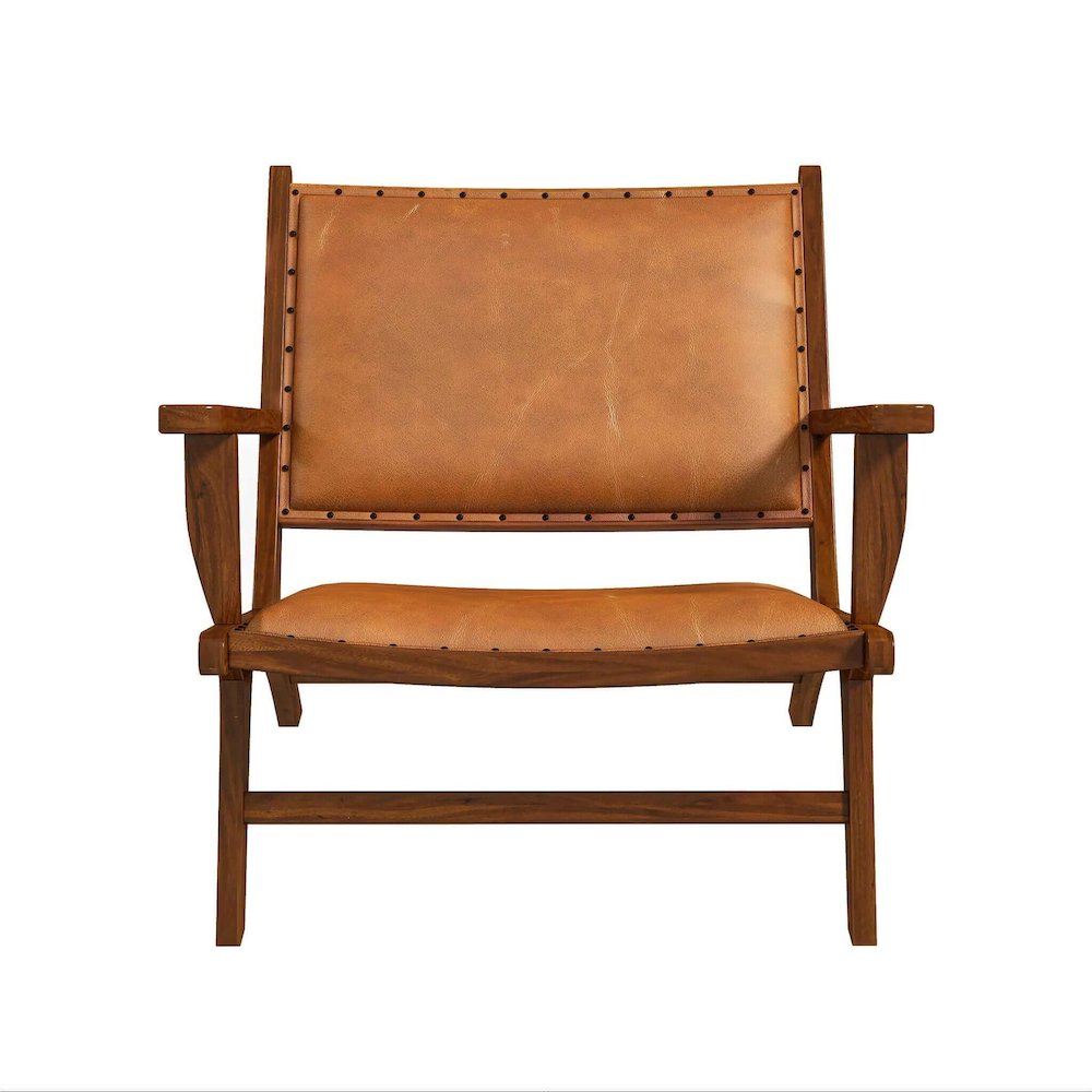 Daniel Leather Arm Chair. Picture 2