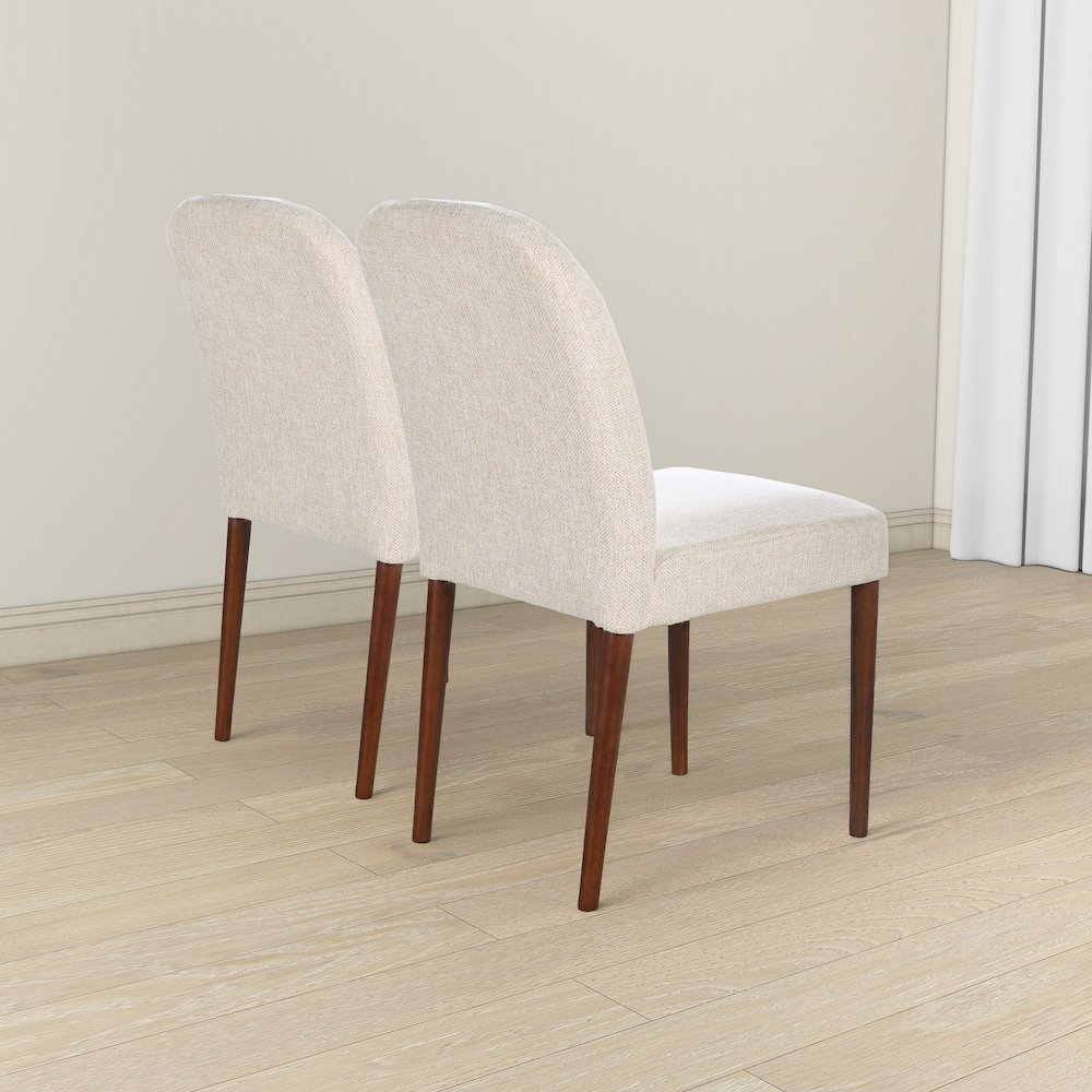 Capri Beige Fabric Dining Chair (Set Of 2). Picture 5