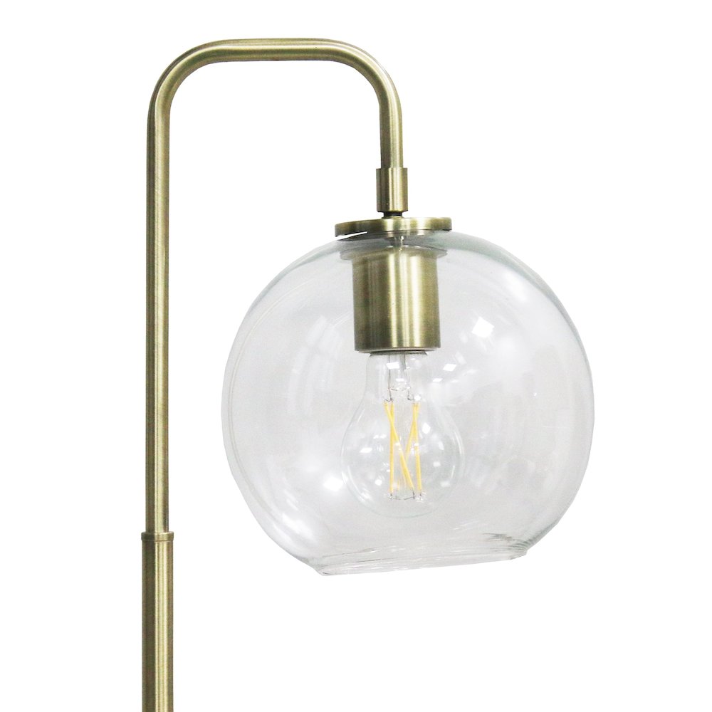 LuxeRay Simple Glass Globe Arched Table Lamp. Picture 3