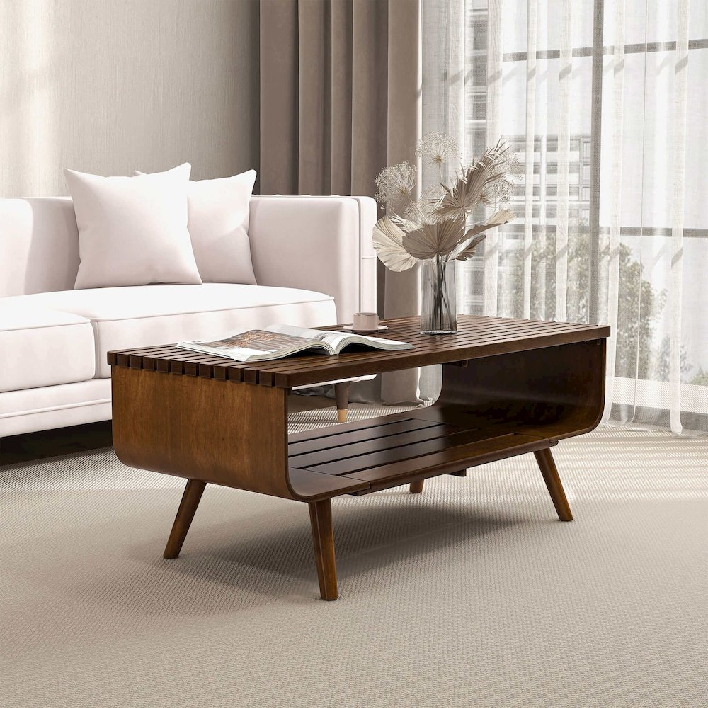 Alice Coffee Table Walnut. Picture 4