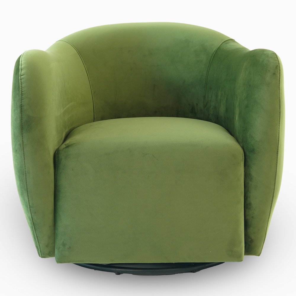 Renee Swivel Chair - Green Velvet. Picture 4