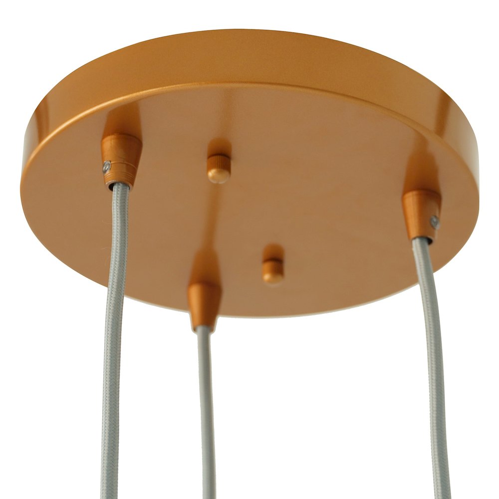 Gala Pendant Lamp - Bronze and Clear. Picture 7