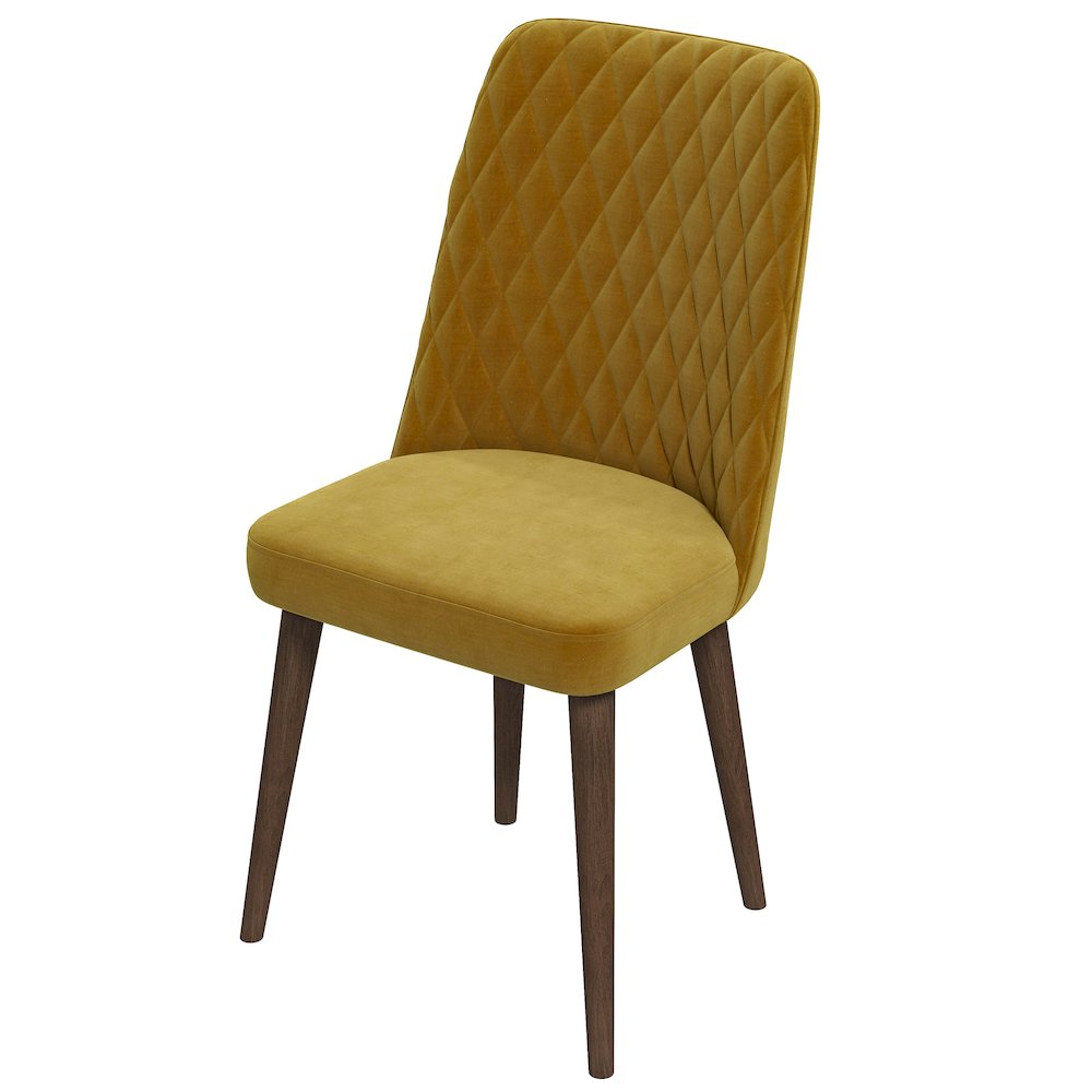 Katie Gold Velvet Dining Chair (Set Of 2). Picture 7