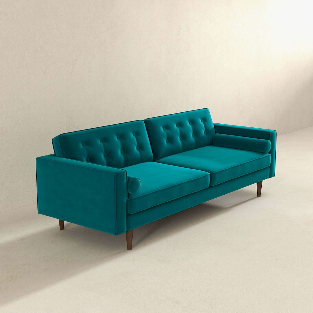 Casey Velvet Sofa. Picture 5