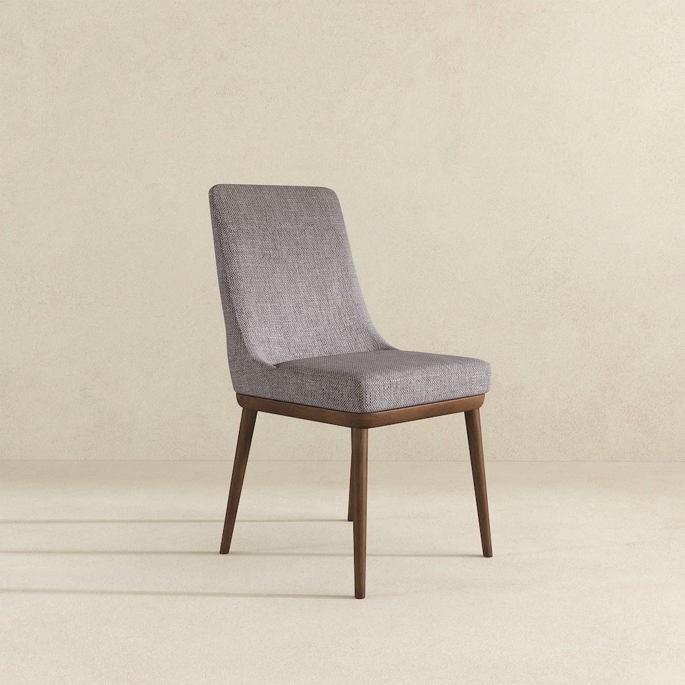 Kate  Grey Fabric Dining Chair (Set Of 2). Picture 3