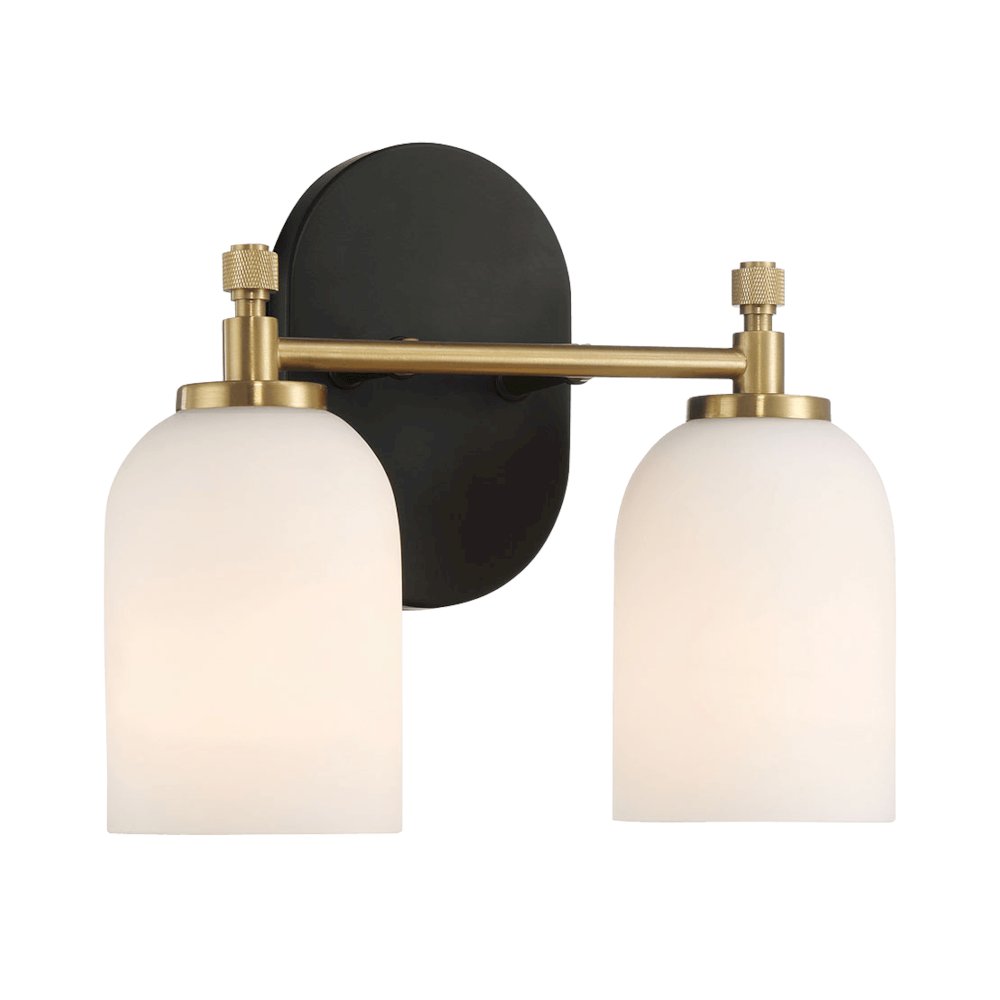 Two Lights Vanity in Traditional Style for Over Bathroom Mirror Wall Sconce. Picture 3