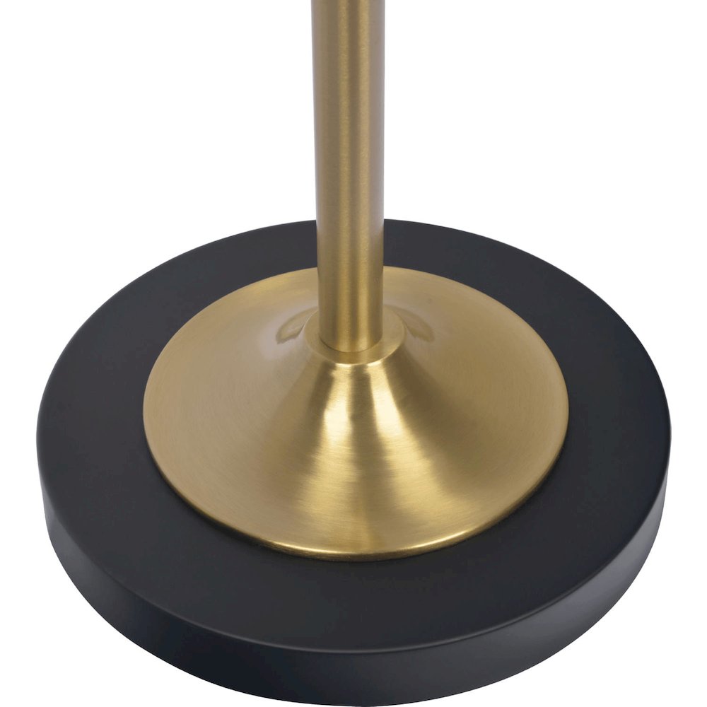 Axis Brassed Gold Floor Lamp with 4-Way Switch Double Spots with Metal Base. Picture 4
