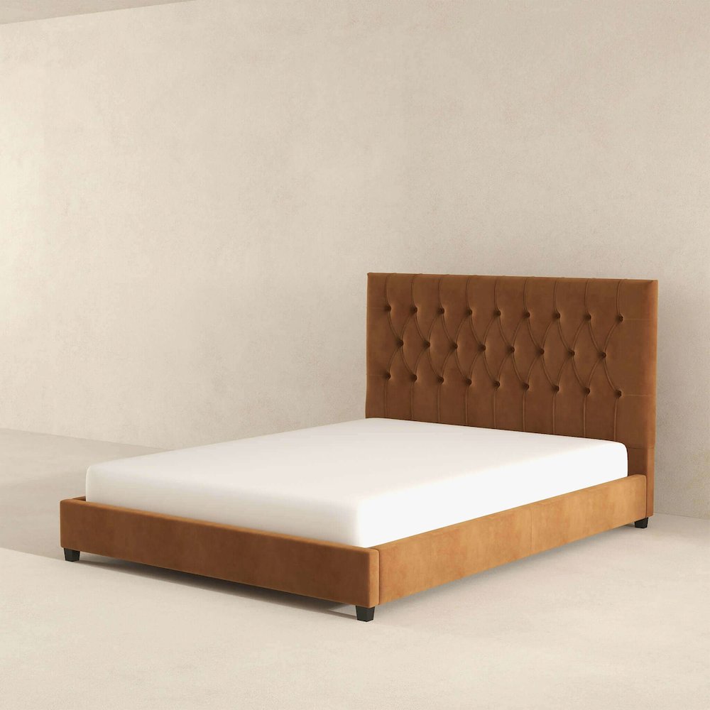 Donald Upholstered Platform Bed. Picture 5