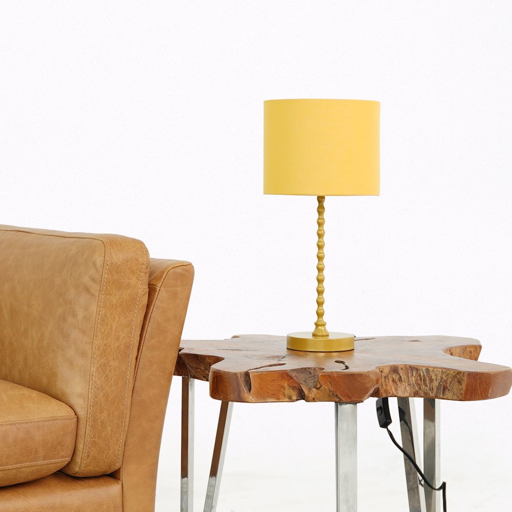 Sereno Table Lamp Ochre and Gold. Picture 2