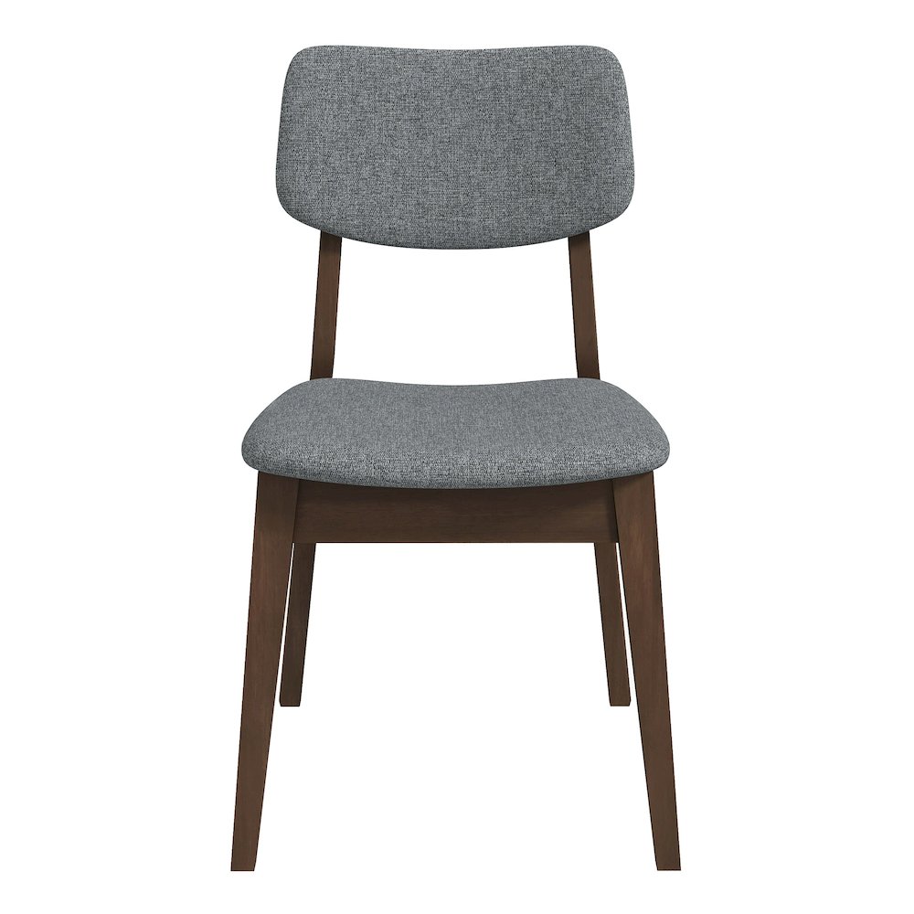 Carlos Dark Grey Fabric Solid Back Side Chair (Set Of 2). Picture 1