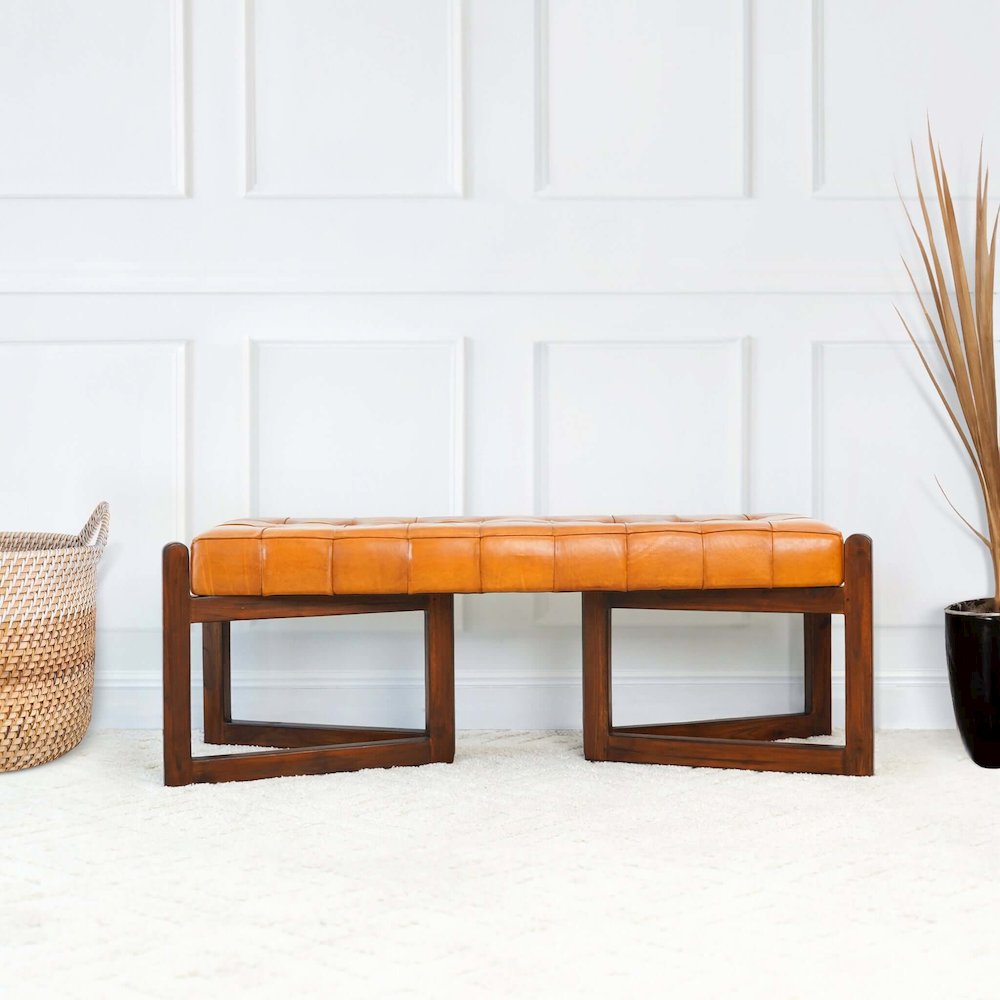 Riley Tan Genuine Leather Bech. Picture 7