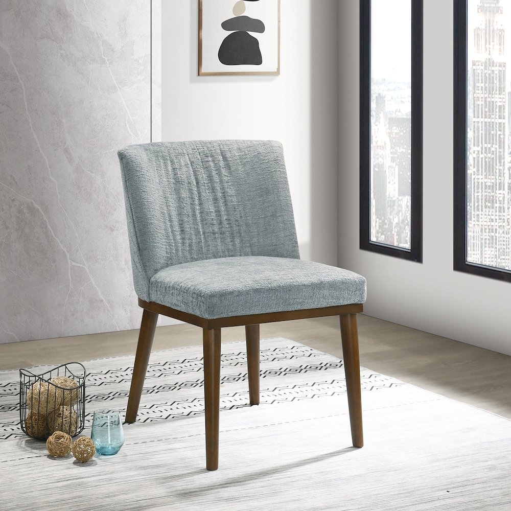 Daley Grey Fabric Dining Chair (Set Of 2). Picture 3