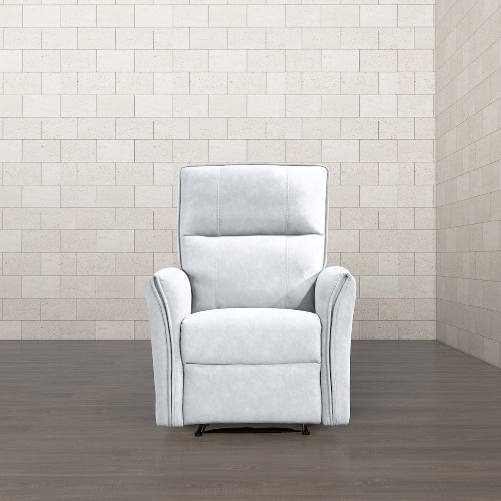 Asheville Grey Suede Recliner Chair. Picture 2