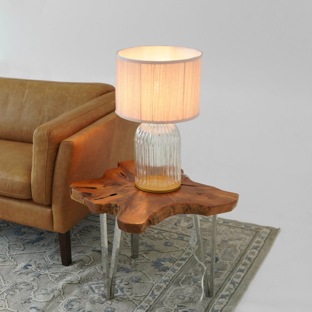 Nebulis Table Lamp Gold - Clear and Pink. Picture 4