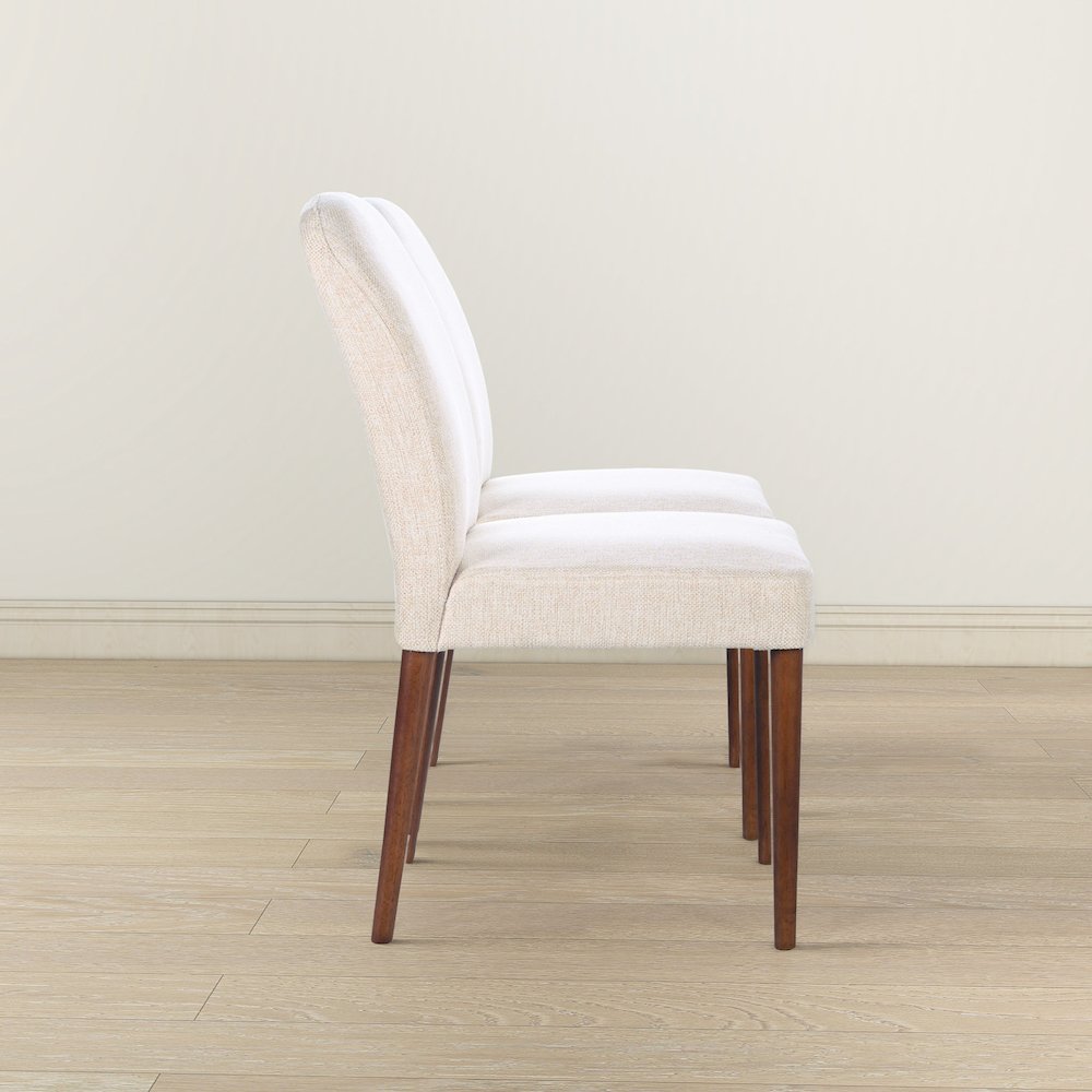 Capri Beige Fabric Dining Chair (Set Of 2). Picture 4