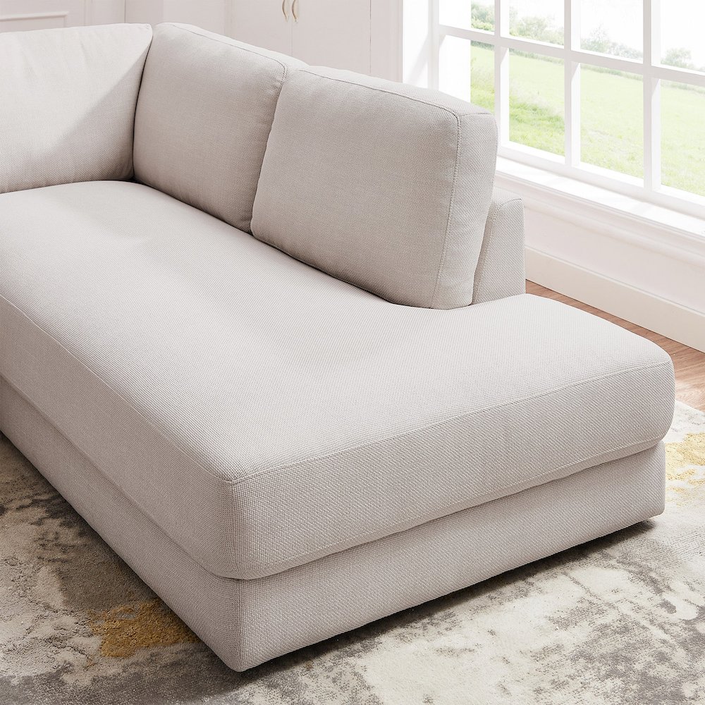 Glander Grey Fabric Left-Facing Sectional Sofa. Picture 2