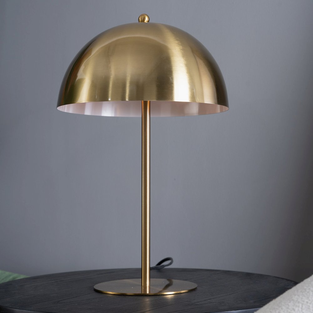 Tundra Table Lamp - Gold outer - White inner. Picture 3
