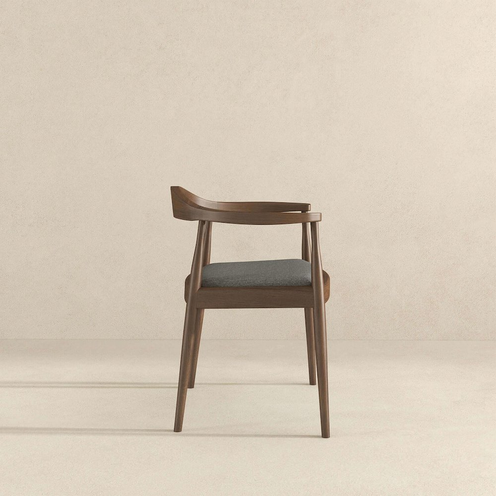 Kelly Grey Fabric Dining Chair. Picture 4