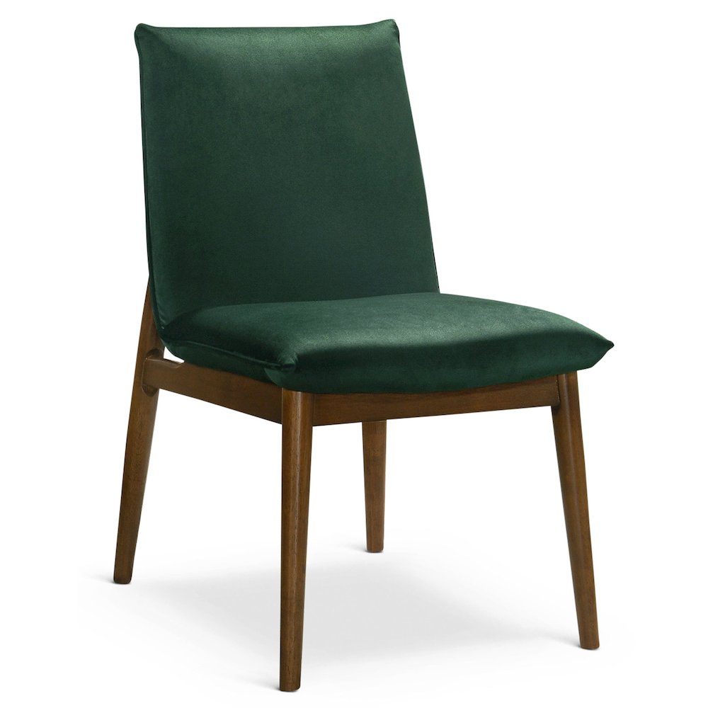 Monza Dark Green Velvet Dining Chair (Set Of 2). Picture 6
